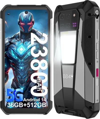 Vista 9 de 8849 Tank 3 Pro - Teléfono celular resistente desbloqueado, Android 14, resistente al agua, con proyector, 6.79 pulgadas, 23800 mAh, 5G, teléfonos