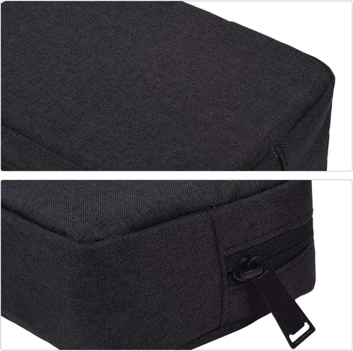 Vista 5 de dealcase Organizador universal de accesorios electrónicos de lona impermeable para banco de energía, cables de carga, cargadores, mouse, cable USB