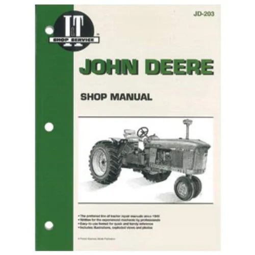 Vista 3 de Manual de taller JD203 compatible con John Deere 3020 4000 4010 4020 4320 4520 4620 5010 5020++