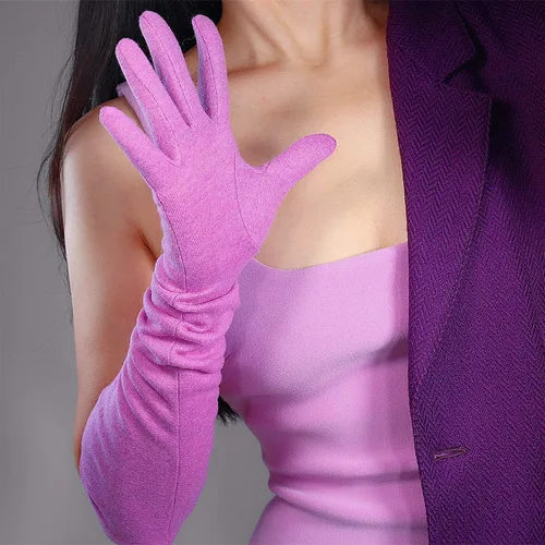 Vista 4 de DooWay Guantes de lana de cachemira para mujer elásticos de 200in de invierno cálido ópera de conducción