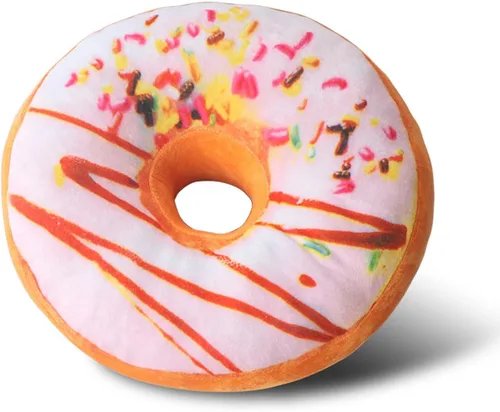 Vista 4 de Wemi TIPINOICE - Cojín de felpa 3D creativo, colorido, con donas para sofá, coche, oficina