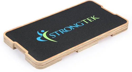 Vista 7 de StrongTek Resistance Band Training Platform, Bamboo/Wood, 1000 lb, Non-Slip