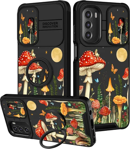 Vista 124 de Funermei Funda para Moto G Stylus 5G 2022, funda para teléfono con diseño de calavera de esqueleto para mujeres y niñas, diseño gótico, Como