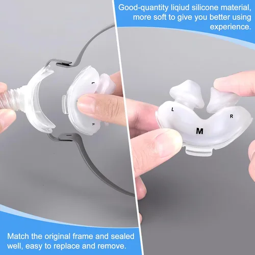 Vista 4 de Wendycare Cojín nasal para AirFit P10 (versión actualizada M, tamaño 2)