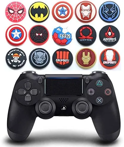 Vista 3 de Para PS5 PS4 PS3 Xbox 360 Xbox One Switch Pro Wii u Controller Silicona Pulgar Grip Cap Joystick Thumbstick (#D)