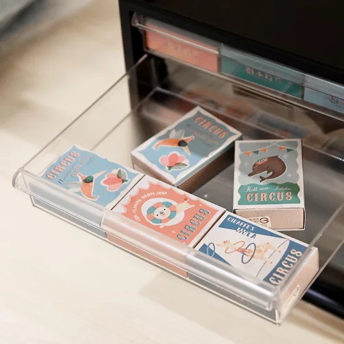 Vista 5 de livinbox Organizador de almacenamiento de escritorio con 13 cajones, piezas de hardware de arte y gabinete de almacenamiento de manicura
