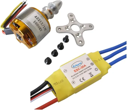 Vista 5 de A2212 1000 KV motor sin escobillas + 30a ESC para multirrotor 450 X525 quadcopter