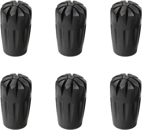 Vista 10 de 6 puntas de bastón de repuesto, accesorios para bastones, se adaptan a la mayoría de bastones de senderismo y senderismo