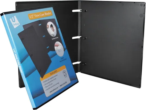 Vista 20 de UniKeep Carpeta de 3 anillos – La carpeta está totalmente cerrada, disponible en blanco, transparente o negro y en diferentes tamaños de lomo