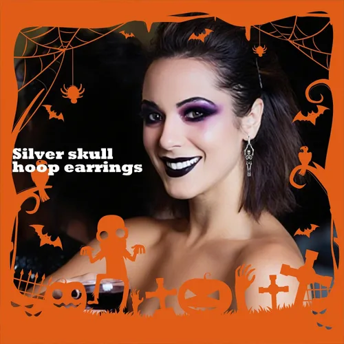 Vista 7 de Halloween Earrings For Women, Halloween Party Decorations Accessories