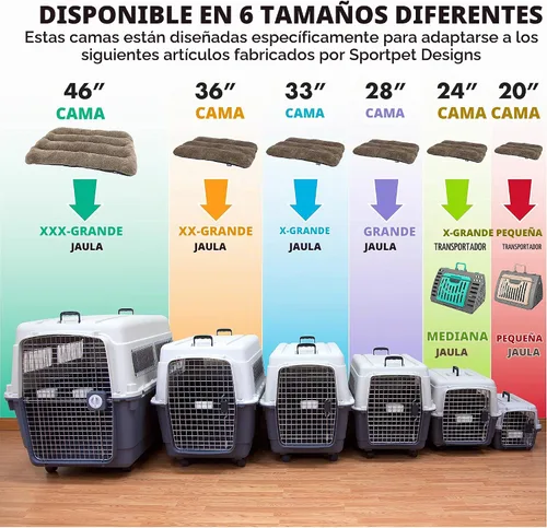 Vista 3 de SportPet Designs - Cama impermeable para mascotas, se adapta a la perrera de plástico SportPet para perros, 20 pulgadas