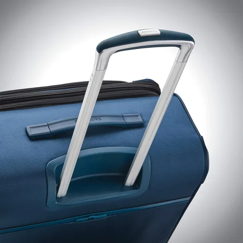 Vista 5 de Samsonite Solyte DLX Softside - Equipaje extensible con ruedas giratorias, azul (Mediterranean Blue)), 123564-0559