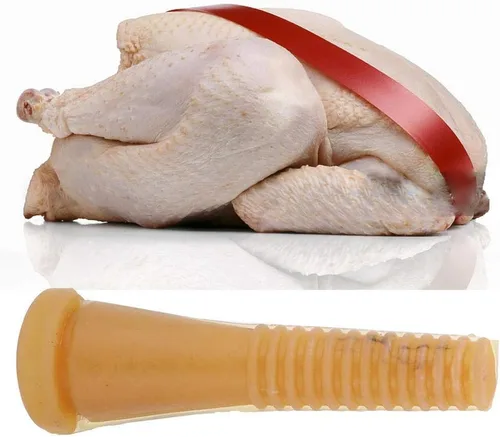 Vista 2 de Fdit 50 piezas de pollo desplumador recogedor de goma de depilación palo pollo gansos aves de corral desplumar dedo desplumador recogedor
