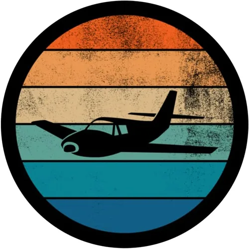 Vista 3 de Vintage Retro Airplane Gift Idea ulm Man Personalised PopSockets Swappable PopGrip