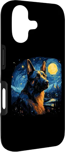 Vista 3 de Van Gogh Dog German Shepherd Case for iPhone 17