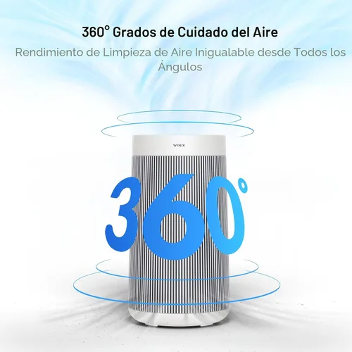 Vista 8 de WINIX T810 - Purificador de aire para habitación extra grande del hogar de hasta 1968 pies cuadrados en 1 hora con Wi-Fi inteligente, monitor