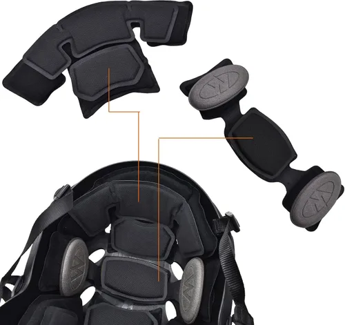 Vista 2 de Almohadillas internas de espuma viscoelástica para casco táctico Airsoft Kit de relleno de casco de repuesto para casco de repuesto para casco