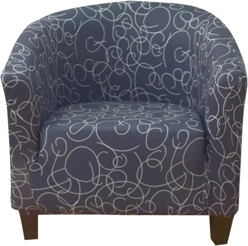 Vista 15 de NILUOH - Funda elástica para silla de club, cubierta elástica para silla de bañera, fundas para silla de barril, fundas para sillón, cubierta para 01