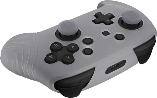 Vista 9 de playvital Samurai Edition - Funda protectora ergonómica de silicona para Nintendo Switch Pro, suave y antideslizante, protector de agarre