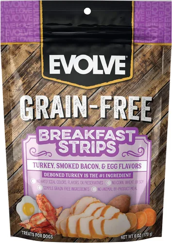 Vista 15 de Evolve Golosinas para perros de pato, guisantes y arándanos sin granos