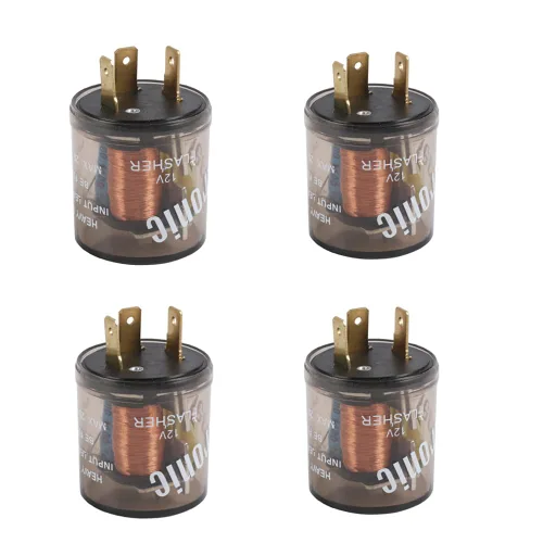 Vista 9 de Relé de intermitente electrónico de 2 pines 12 V luz de señal de giro relé intermitente de 2 clavijas 20 amperios arreglar bombillas de señal