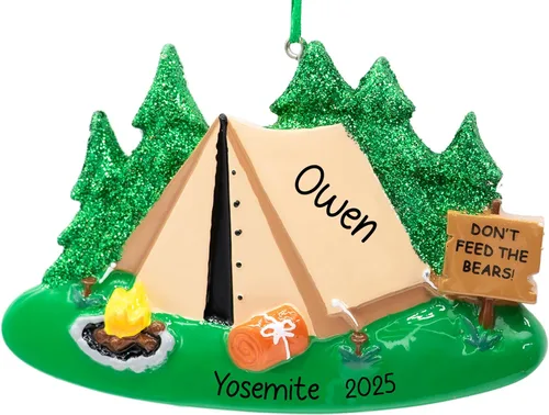 Vista 17 de Adorno Personalizado de Uniforme de Boy Scout para Navidad 2025 Adorno para Árbol de Navidad para Scout Masculino Recuerdo Único de Primer