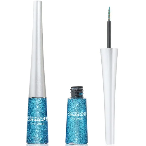 Vista 8 de Ofanyia Rainbow Colorful Glitter Shimmer Liquid Eyeliner Set, 16 piezas, resistente al agua, de larga duración, a prueba de manchas, altamente