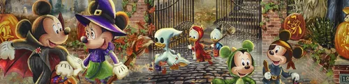 Vista 8 de Ceaco - Thomas Kinkade - Disney - Mickey y Minnie Halloween Fun - Rompecabezas de 1000 piezas