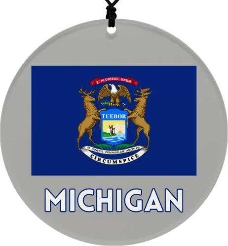 Vista 53 de Missouri Christmas Ornament - Festive Design Featuring State Flag - 2026 Hanging Acrylic Disc Decoration for Tree - Unique and Home Decor