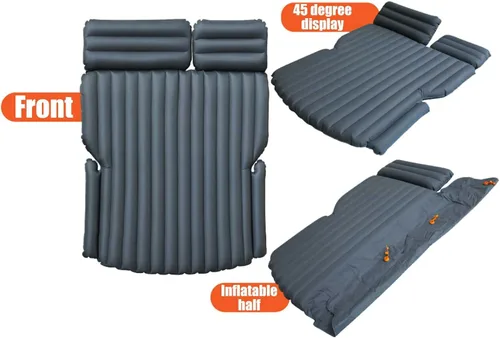 Vista 8 de Cama para colchón inflable de aire para automóvil, cama de campamento para viajes, camping, vacaciones, dormir, adecuado para SUV, caravanas A2