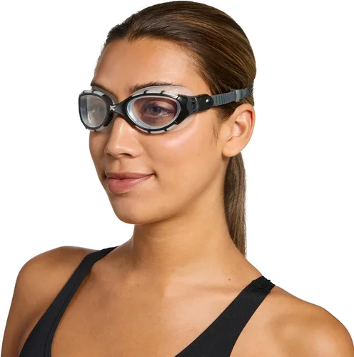 Vista 9 de Zoggs Gafas de natación unisex Predator Flex antivaho con protección UV y lente curvada, ultra ajustada, ajuste rápido, 461041