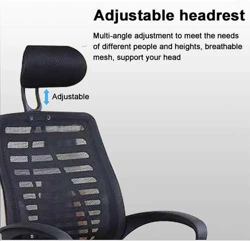 Vista 3 de Ergonomic Computer Chair Gaming Chair with Headrest and Lumbar Support, High Back Mesh Desk Chair Swivel Executive Chair for Home Office Study Pink