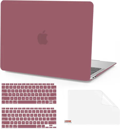 Vista 11 de Anban Funda compatible con MacBook Air de 13 pulgadas M1 2022 2021 2020 2019 2018 versión A2337 A2179 A1932 Touch ID, funda rígida de plástico mate