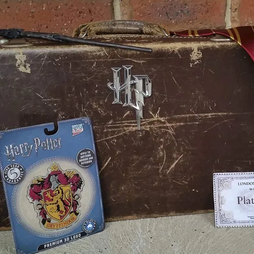 Vista 4 de Fan Emblems Harry Potter 3D HP Logo Insignia del coche (cromo)