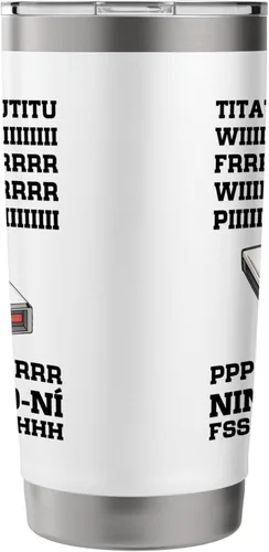 Vista 4 de 90s Nostalgia Retro 90s Dial Up Internet Vintage Stainless Steel Insulated Tumbler