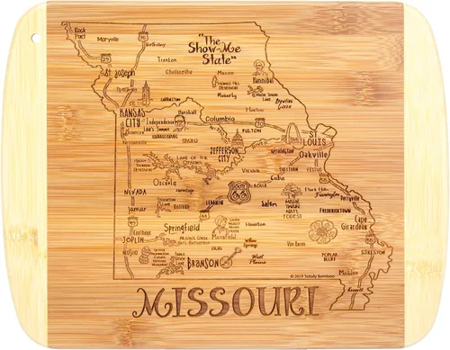 Vista 28 de Totally Bamboo A Slice of Life Alabama State Tabla de servir y cortar, 11 x 8.75 pulgadas