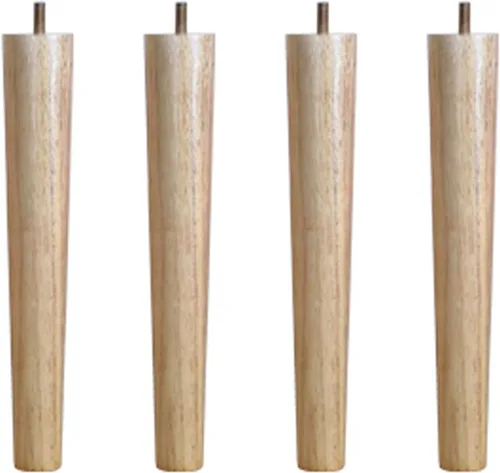 Vista 11 de Patas cónicas de madera maciza, patas de mesa de centro con rosca M8, patas de mesa de café, patas de sofá de bricolaje, patas de soporte