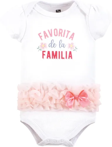 Vista 290 de Hudson Baby baby-girls Cotton Bodysuits 3-pack