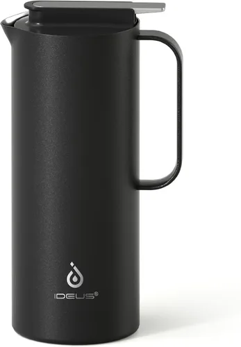 Vista 13 de IDEUS Jarra térmica para café, frasco de acero inoxidable con aislamiento al vacío de doble pared, jarra de agua, servidor de café y dispensador