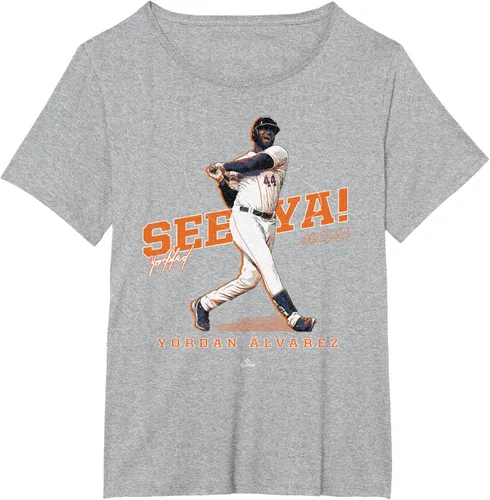Vista 24 de See Ya! Camiseta Yordan Alvarez Houston MLBPA, Negro