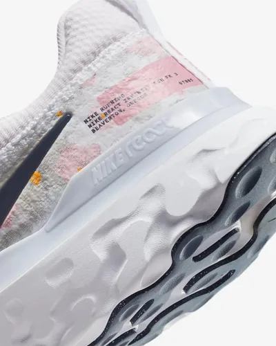 Vista 8 de Nike React Infinity 3 Premium - Tenis de correr para mujer (FD4151-100, blancoazul marino medianoche-tinte platinado)