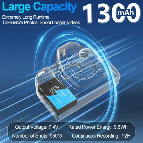 Vista 3 de Artman LP-E17 - Paquete de 3 baterías de 1300 mAh y cargador LCD de 3 ranuras para Canon EOS R50 R8 R10 RP R100, Rebel T8i T7i T6i T6s SL2 SL3, EOS