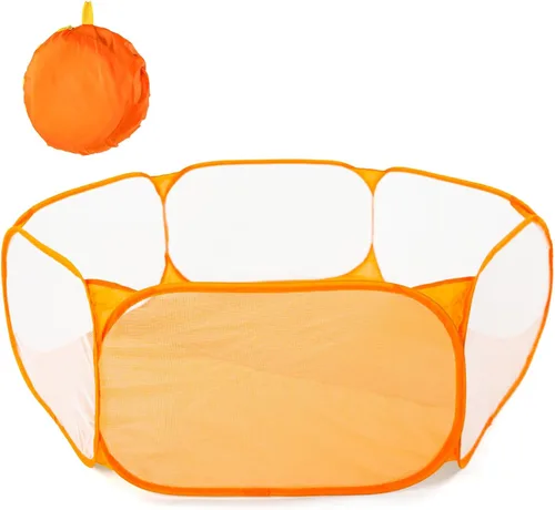 Vista 10 de STARBOLO Tienda de campaña para niños con pelotas, plegable para niños pequeños, piscina de pelotas, valla de gateo para interiores y exteriores