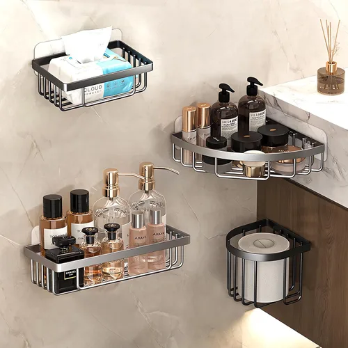 Vista 9 de Shower Caddy Adhesive Replacement Hooks, Heavy Duty Adhesive Strips