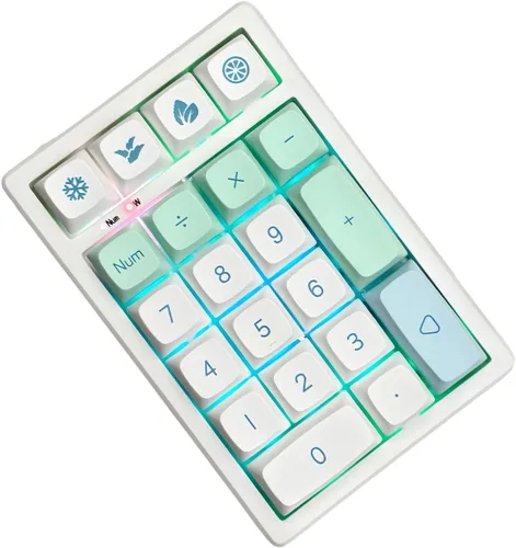 Vista 14 de BOYI TD21 - Teclado numérico de intercambio en caliente, 21 teclas Mini Numpad, teclado portátil Bluetooth5.0/2.4G/teclado con cable numérico