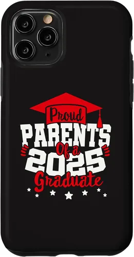 Vista 10 de iPhone 15 Parents of a 2025 Graduate Class Senior Graduation Grad 25 Case