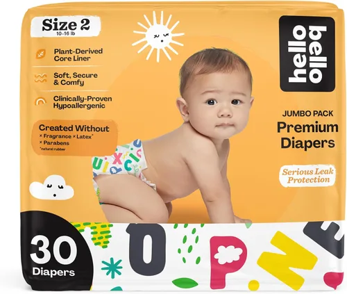 Vista 33 de Hello Bello Premium Pañales para bebé talla 1, 32 unidades de pañales desechables, extra absorbentes, hipoalergénicos con ajuste cómodo y seguro