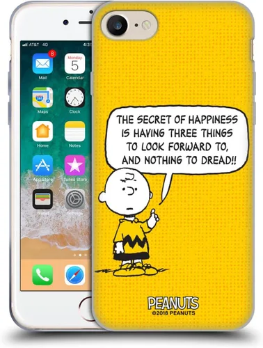 Vista 32 de Head Case Designs Funda de gel suave con licencia oficial de Peanuts Autumn Charlie Brown compatible con Apple iPhone 7 Plus/iPhone 8 Plus