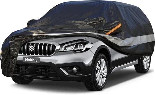 Vista 8 de Funda para automóvil SUV de ajuste personalizado para BMW X1/iX1 2009-2025, 100% impermeable, transpirable, para exteriores, protección contra