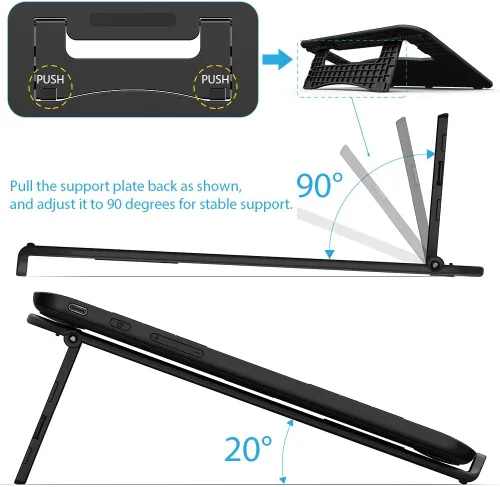 Vista 3 de XPPen AC42 - Soporte para tableta gráfica, soporte para portátil y dispositivo móvil para XPPen Artist10 2nd, Artist12, Artist13.3 Pro, Artist13.3